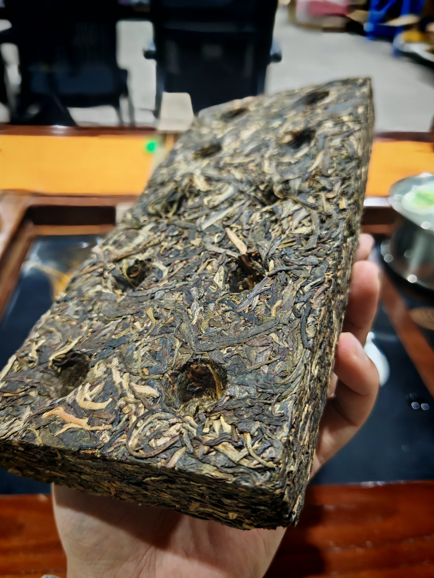 【易武】2023年 百花潭茶砖 生茶 800g
